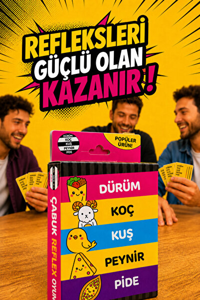 Molfy Çabuk Reflex Kutu Oyunu Dürüm Koç Kuş Kutu Oyunları Kart Oyunları Parti...