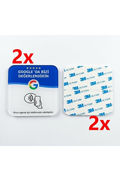 NFÇözüm Google Yorum NFC Kartı 2 Adet