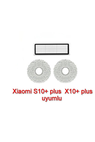LİN GRUP Xiaomi S10+ plus وX10+ plus - قطع غيار فلتر ممسحة ممسحة متوافقة