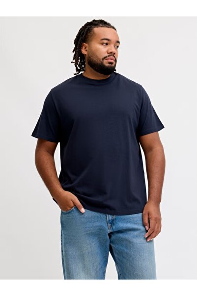 Jack & Jones Plus Απλό μπλουζάκι, ανδρικά μεγάλα μεγέθη, από βιολογικό βαμβάκ...