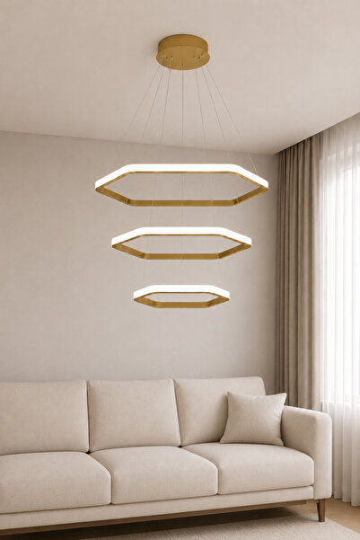 AvizeGO Ares 3'lü LED Sarkıt Avize