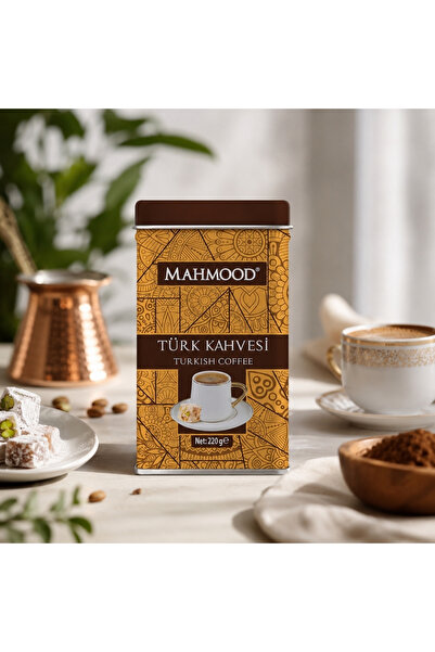 Mahmood Orta Kavrulmuş Türk Kahvesi Metal Kutu 220 gr