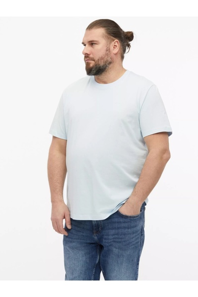 s.Oliver Ανδρικό T-shirt με στρογγυλή λαιμόκοψη, Μεγάλα Μεγέθη, Βαμβακερό, Γα...