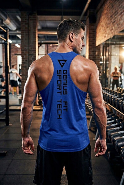 GENIUS STORE Tricou pentru bărbați Dry Fit Y-back Gym Fitness Sport Tank top ...