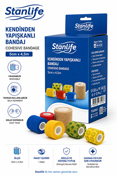 stanlife Kendinden Yapışkanlı Bandaj 5cm x 4,5m