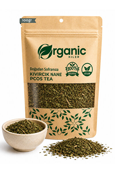 Organik Kiler Doğal Kıvırcık Nane Çayı - Spearmint Tea 100gr - Katkısız & %10...