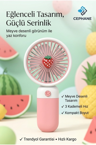 cephanegsm USB EL FANI ŞARJLI VANTİLATÖR SERİNLETİCİ SOĞUTUCU