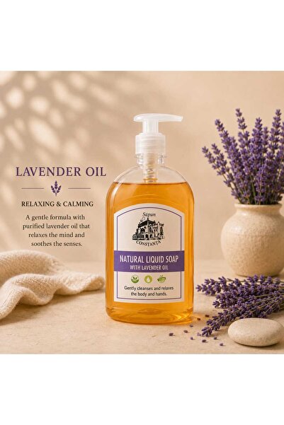 Sapun de Constanta Sapun lichid 100% cu ulei de lavanda 500 ml