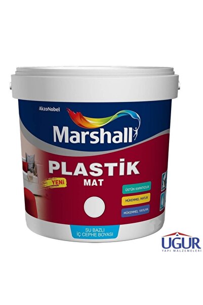 Marshall PLASTİK MAT ANTRASİT GRİ Su Bazlı İç Duvar Boyası 2.5LT=4KG-Silinebi...