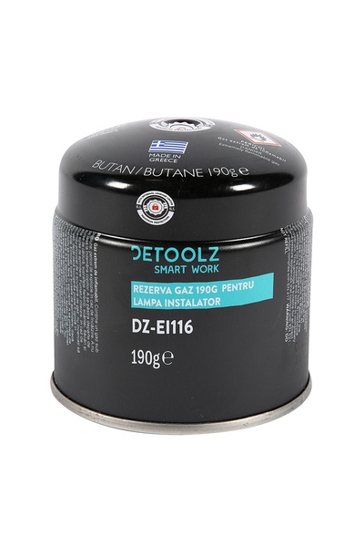 DETOOLZ Rezervă de gaz de 190 g cu supapă