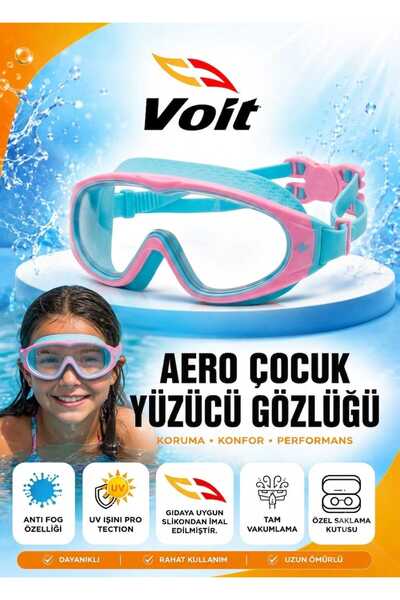 Voit AERO Çocuk Yüzücü Gözlüğü Anti Fog Vakumlu UV Korumalı Deniz ve Havuz Gö...