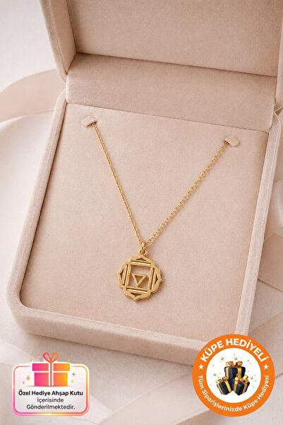 Lucente Jewellery Orijinal Kök Çakra 925 Ayar Gümüş Kapl. Aşk Şans Bereket Mi...