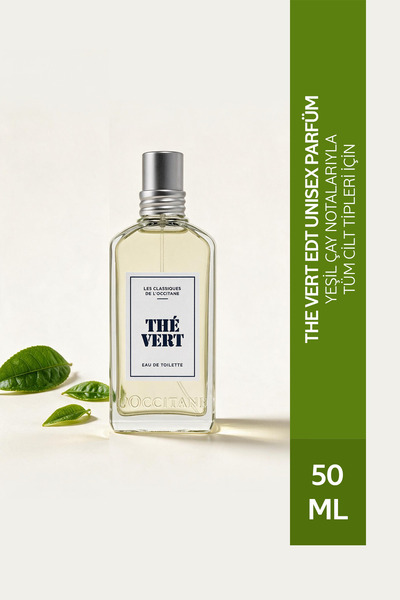 L'Occitane The Vert Partüm, EDT, Unisex,Yeşil Çay Notaları, 50 ml
