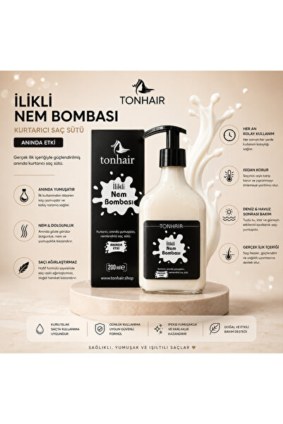 tonhair yeni nesil saç bakım & keratin sistemleri İlikli Nem Bombası Anında K...