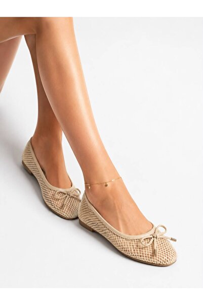 FEMME FATALE Madonna Balerine Female Ballet Flats with File Bow Decoration