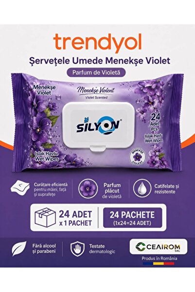 OEM SERVETELE UMEDE MENEKSE SILYON CU CAPAC 120SERVETE X 24BUC