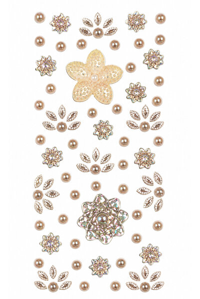 Giraffe PK Sticker Taş Sticker Sarı Gold Yapışkanlı Saç , Yüz Ve Tırnak Taşı Yılbaşı Süs Dekor Işıltılı Parlak