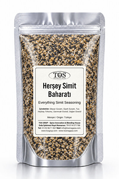 TOS The Organic Spices Herşey Simit Baharatı 100 gr Everything Bagel Spice Bl...