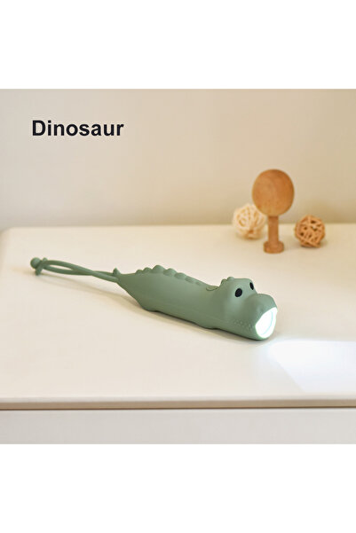 choice2 Dinosaur Soft Silicone LED Flashlight USB Rechargeable Light Bear Rab...