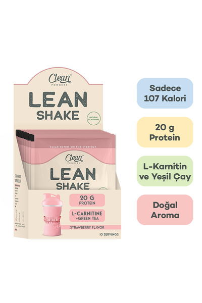 Clean Powders Lean Shake 30 Gr 10 Saşe - ÇİLEK
