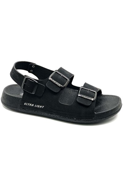 KCMN Kocamanlar 6002 Orthopedic Men's Sandals Black