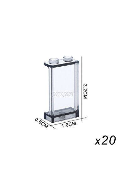Choice14 87544 Clean Black MARUMINE MOC Build Block Part Window Glass House T...