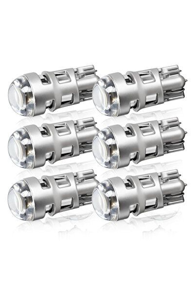 Choice 6000K 6PCS 2/6/10 Ultra Bright T10 W5W 3030 168 LED Signal Lamp Bulbs ...
