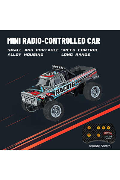 Choice19 HB09 Black New RC Car MINI Alloy 1/64 Remote Control Car Convenient ...