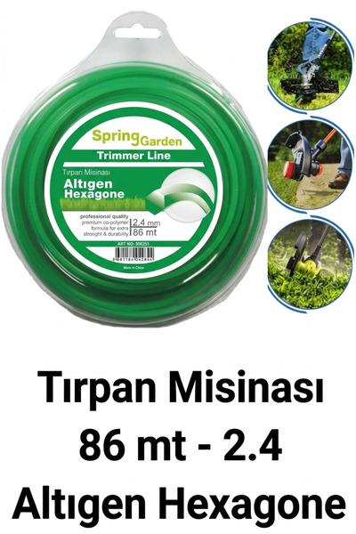 KL HOME HEXAGONE Tırpan Misinası 2.4 Mm X 86 METRE Altıgen-hexagone 86mt