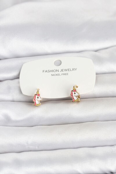 Inure Jewelry Brass Gold Color Children's Earrings