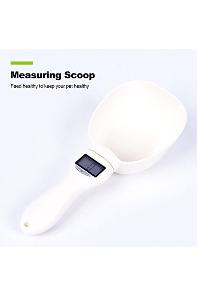 Choice White Electronic Measuring Tool Dog and Cat Feeding Bowl Measuring Spo...
