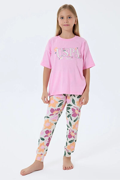 U.S. Polo Assn. 4-15 godina Licencirani Us Polo Assn Kostim za devojčice - Roze