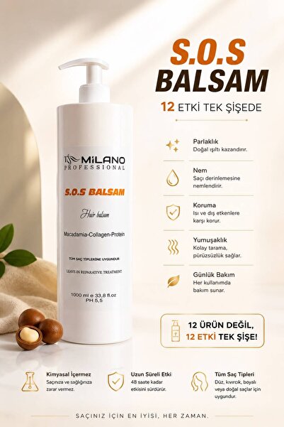 TRN MİLANO S.o.s Balsam 1000 ml