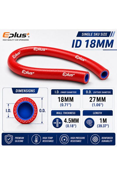 Choice14 I.D 18MM EPLUS Universal Silica Gel Tube 4 Layers 1 Meter Polyester ...
