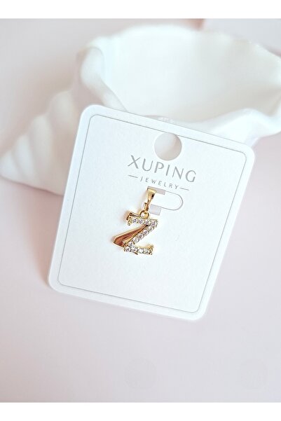 MİLUNXTE Xuping Gold Z Harfi Zirkon Taşlı Harf Kolye Ucu Vip Seri Kararmaz 14...