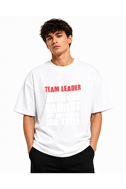 Inscriptie Ουνισέξ Βαμβακερό T-shirt Υψηλής Ποιότητας  "Διοικητής Ομάδας "