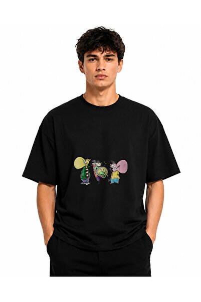 Inscriptie Tricou Unisex Bumbac Premium Casual " Ed, Edd n Eddy - jaw breakers "