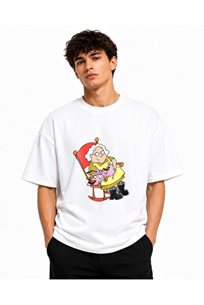 Inscriptie Tricou Unisex Bumbac Premium Casual " Courage, Muriel Bagge "