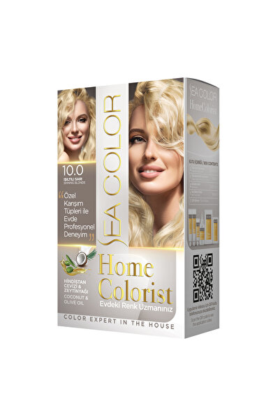 Sea Color Home Colorist Set Saç Boyası 10.0 Işıltılı Sarı