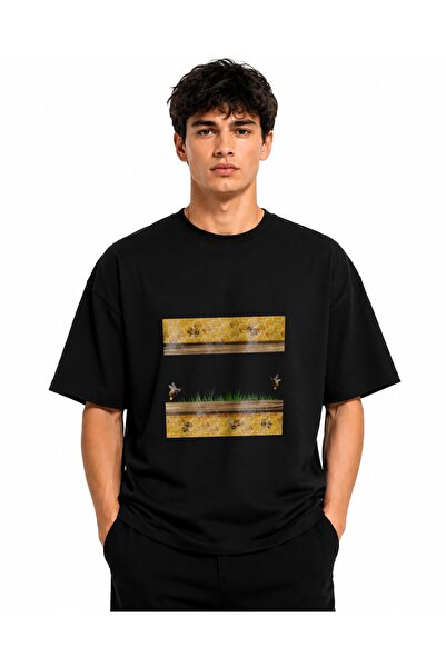 Inscriptie Unisex Premium Cotton Casual T-Shirt "Honey frame"