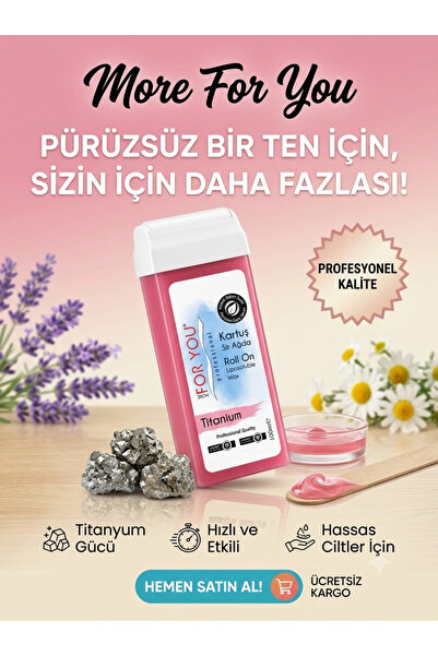 More For You Bitkisel Kartuş Sir Ağda Titantum ( Pembe ) 100 ml