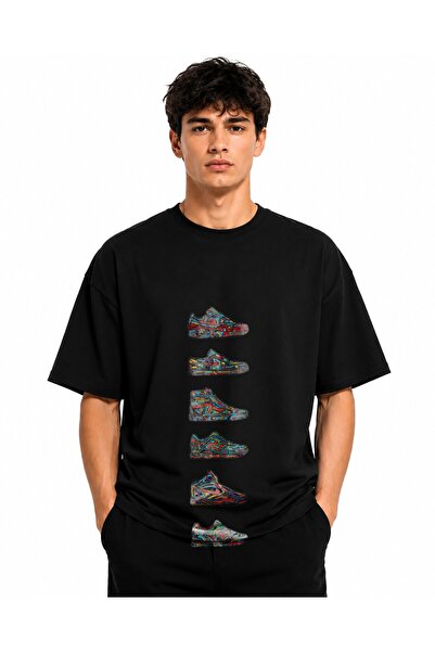 Inscriptie Unisex Premium Cotton Casual T-Shirt "Sneakers shoes nike"
