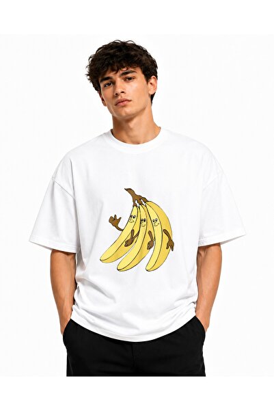 Inscriptie Tricou Unisex Bumbac Premium Casual " Fratii Banana "