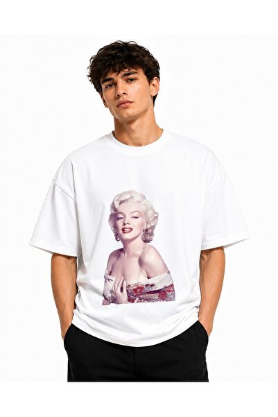 Inscriptie Ουνισέξ Βαμβακερό T-Shirt Υψηλής Ποιότητας "Μέριλιν Μονρόου 3 "