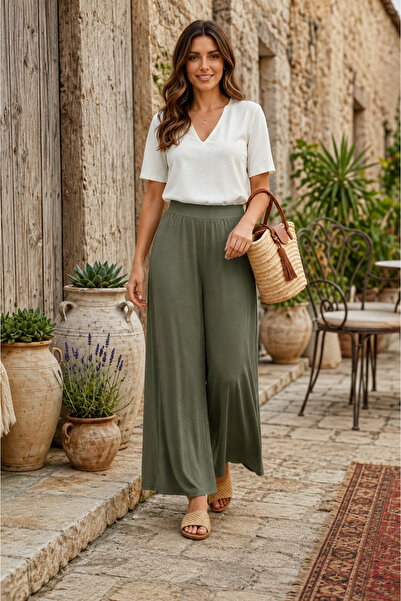 HÇ Hülya Çelik KİDSWEAR 2018 Γυναικεία καλοκαιρινή φούστα παντελόνι με φαρδιά...