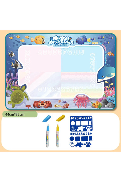 Choice 44x32cm Magic Water Drawing Mat Coloring Doodle with Reusable Magic Pe...