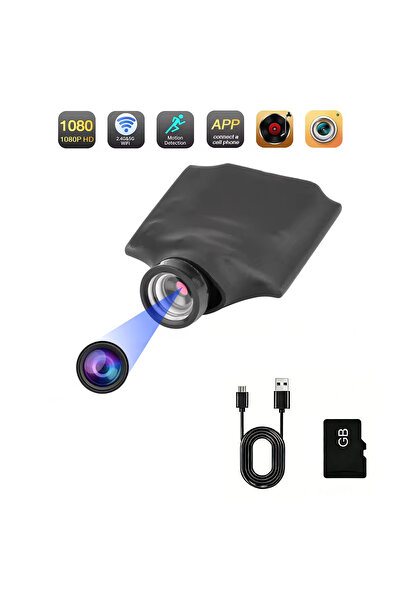 Choice1 ADD 64G Card Black HD Mini Camera DIY 1080P WIFI IP P2P Camera Module...