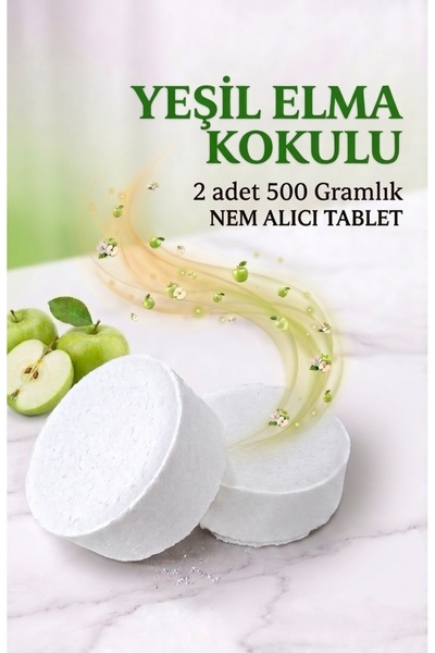Saban 2x500 Gram - Yeşil Elma Kokulu, Nem Alıcı Rutubet Ve Küf Önleyici Yedek...