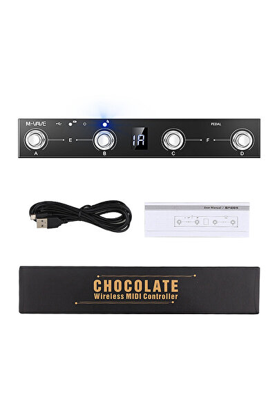 Choice M-VAVE Chocolate Bluetooth MIDI Foot Controller, 4 Switches Wireless P...
