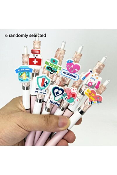 Choice5 A7 6/10Pcs Retractable Gel Pens, Great for Medical Record Writing, Id...